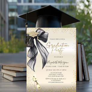 Invitation Casquette de remise de diplôme, Verre à vin à ruba