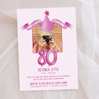 Casquette du Parti rose 80e anniversaire Open Hous