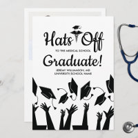 Casquettes de l'école Médicale Docteur de la fête 
