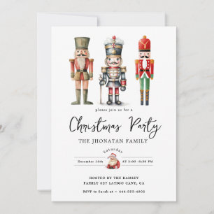 Invitation Casse-Noisette de Noël isolé