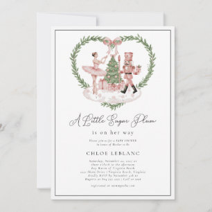 Invitation Casse-Noisette et Petite Fille aux Sucrettes Tout