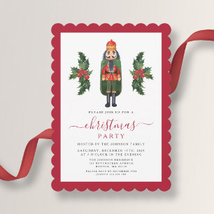Invitation Casse-noisette festif mignon fête de Noël