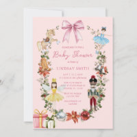 Casse-noisette rose avec Baby shower à mâchoires