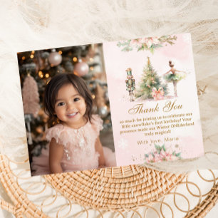 Invitation Casse-Noisette Winter Onederland photo Merci