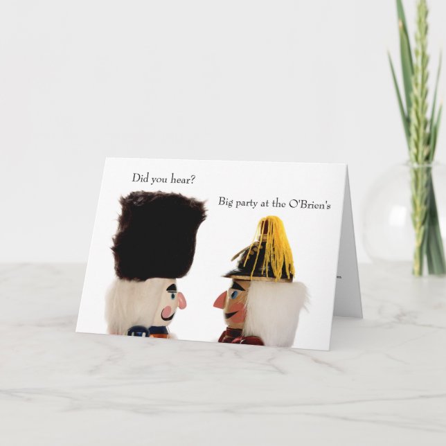 Invitation Casse-noisettes à la fête de Noël (Devant)