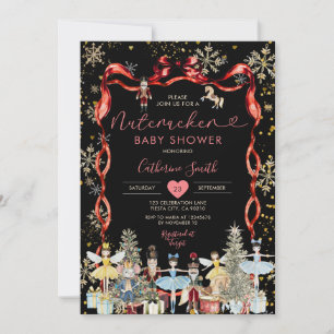 Invitation Casse-noix d'hiver Baby shower de ballet