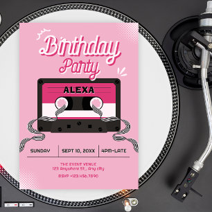 Invitation Cassette audio rose 