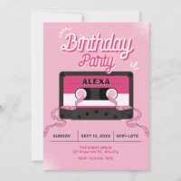 Cassette audio rose