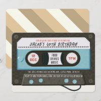 Cassette des années 80 Musique Bleu Anniversaire