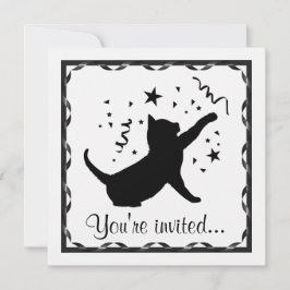 Invitation Cat d'anniversaire personnalisable
