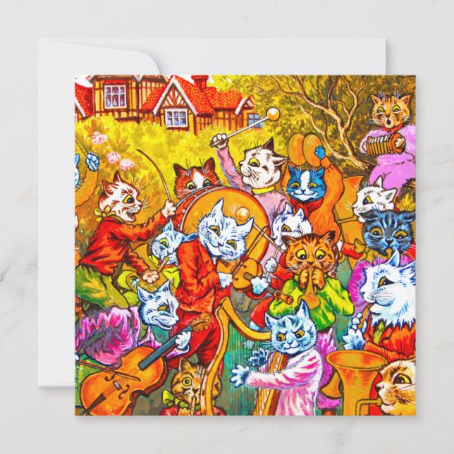 Invitation Cat Musical Band (Devant)