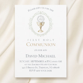 Invitation catholic first communion Eucharist