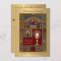 Invitation Catholique Ordination Anniversaire