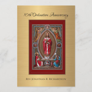 Invitation Catholique Ordination Anniversaire