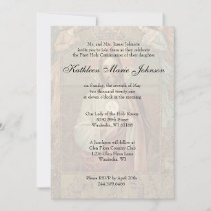 Invitation Catholique Première Sainte Communion Traditionnell