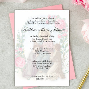 Invitation Catholique Première Sainte Communion Traditionnell