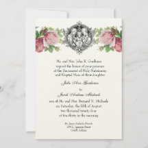 Catholique Sainte Famille Rose Roses Mariage Flora