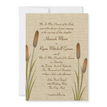 Cattails Rustic Lake Mariage