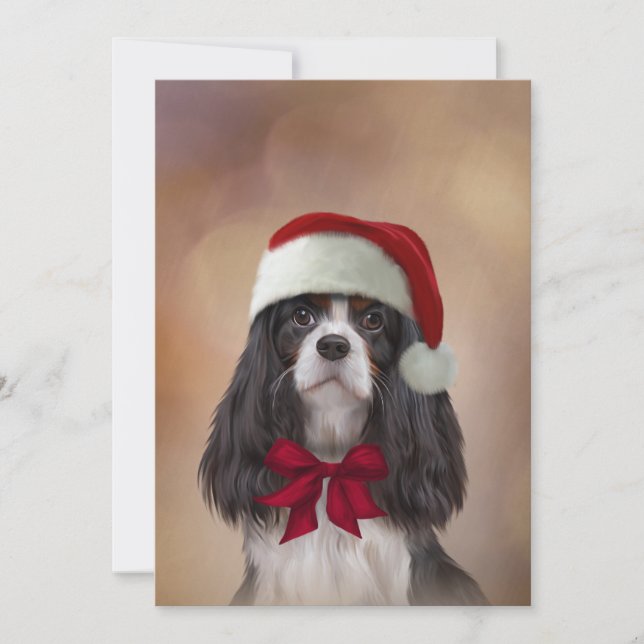 Invitation Cavalier le roi Charles d'Espagne en casquette rou (Devant)