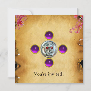 Invitation CAVALIERS DE CRÂNE améthyste