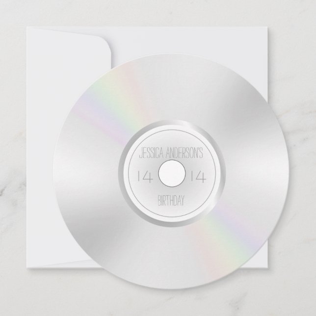 Invitation CD DVD Enregistrement Album Anniversaire (Devant)