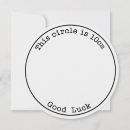 Invitation Ce cercle fait 10cm Bonne chance Drôle de grossess