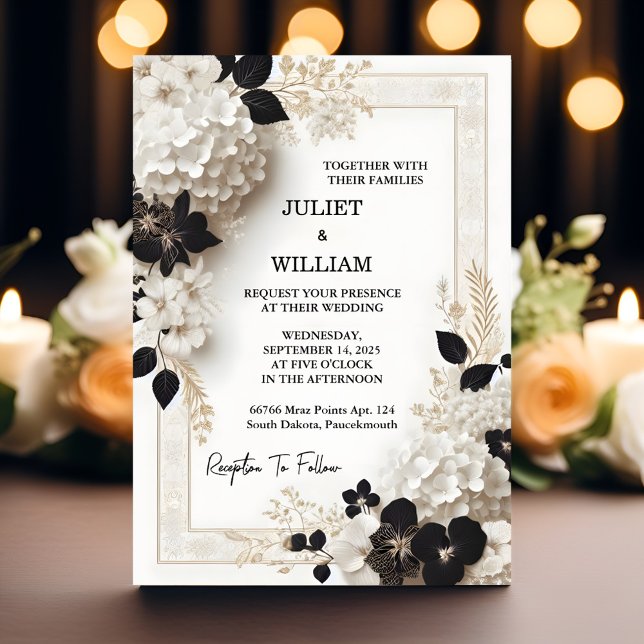 Invitation Ce Mariage blanc classique classique classique cla (Créateur téléchargé)