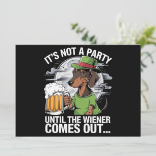 Invitation Ce n'est pas une fête jusqu'à Wiener bière irlanda
