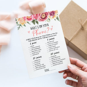 Invitation Ce qui se trouve sur votre Fête des mariées de tél