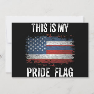 Invitation Ceci est mon drapeau de fierté USA américain 4 jui