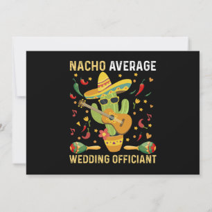 Invitation Célébrant de mariage moyen Nacho Fête mexicaine