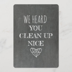 Invitation CÉLÉBRANT   Proposition drôle sur tableau noir