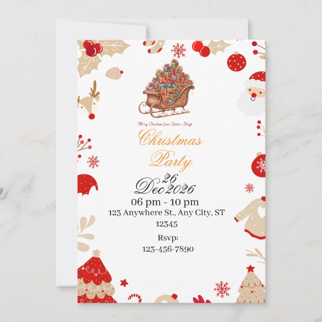 Invitation Celebrate the Magic of Christmas – You're Invited! (Devant)