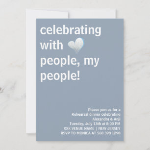 Invitation Célébration Avec Les Gens Mon Peuple Répétition Dî