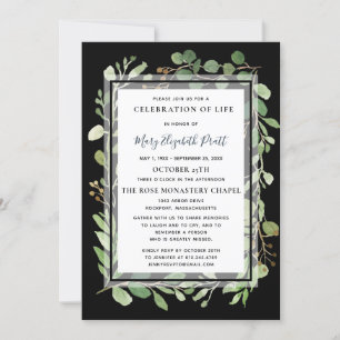 Invitation Célébration botanique d'Eucalyptus d'un Invitat de