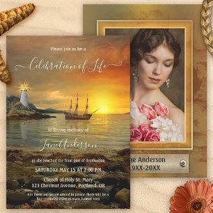Invitation Célébration commémorative de la vie du phare Photo