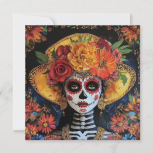 Invitation Célébration culturelle dynamique Dia de los Muerto