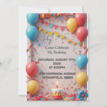 Célébration d'anniversaire avec ballons
