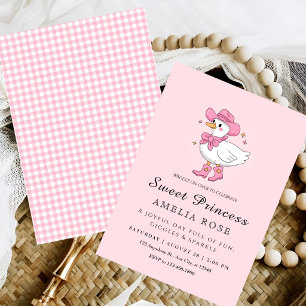 Invitation Célébration d'anniversaire de la princesse canard