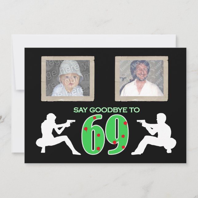 Invitation Célébration d'anniversaire de photo de style de (Devant)