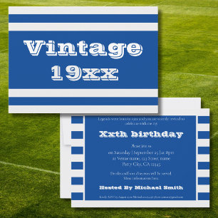 Invitation Célébration d'anniversaire vintage né