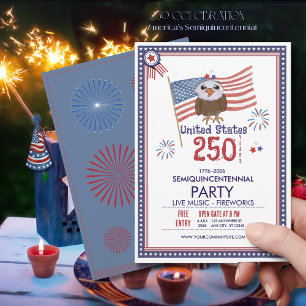 Invitation Célébration de 250 ans de liberté aux États-Unis