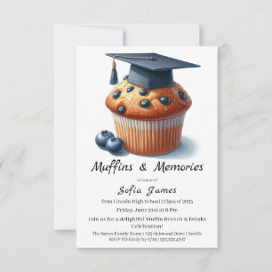 Invitation Célébration de brunch avec Cupcake de remise de di