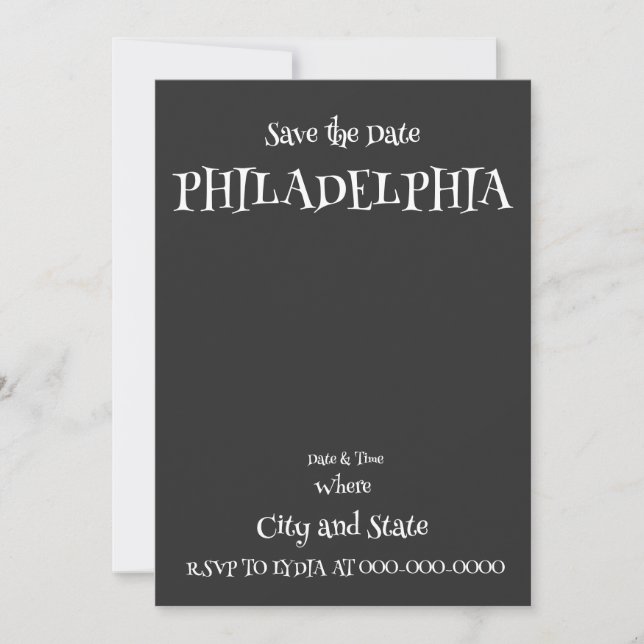 Invitation Célébration de fête de Philadelphie 2024 Jour féri (Devant)