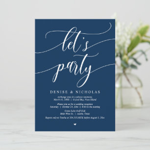 Invitation Célébration de fuite amoureuse de mariage, Invitat