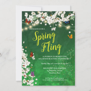 Invitation Célébration de la Garden Party de Spring Fling