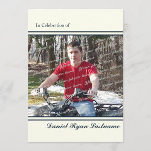 Invitation Célébration de la réussite avec photo