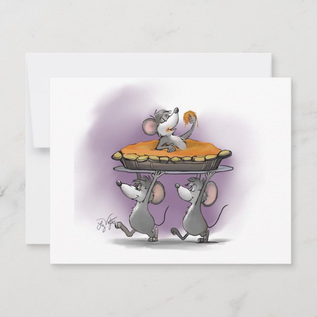 Invitation Célébration de la tarte au potiron (Devant)