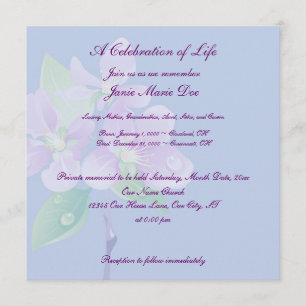 Invitation Célébration de la vie