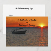 Célébration de la vie Bateau de pêche Commémoratio